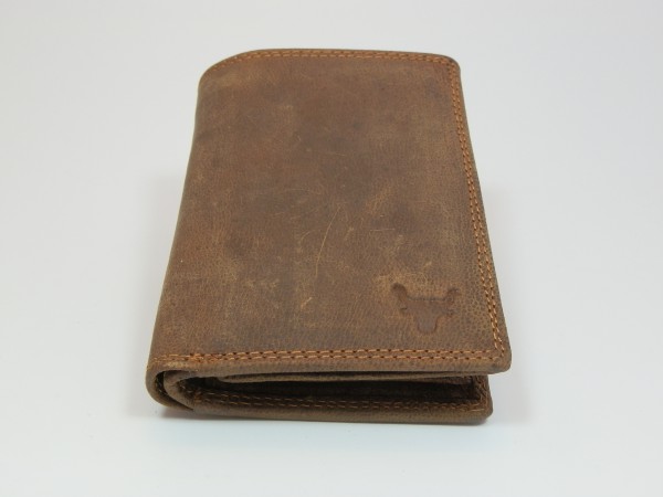 2010 – Volllederbörse aus Büffelleder, hoch